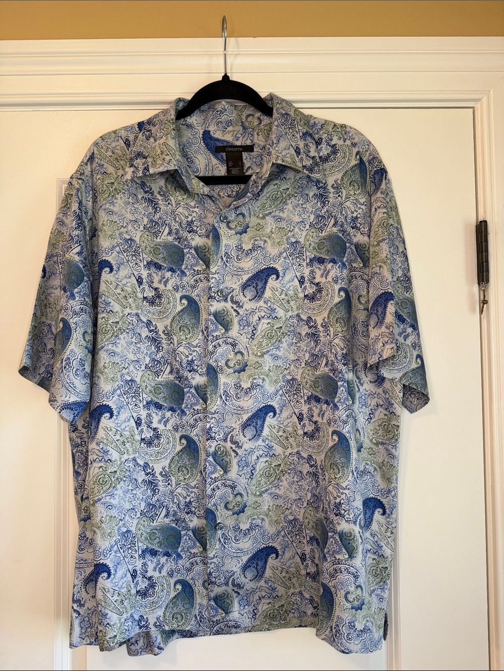 Claiborne Paisley Camp Shirt - Vintage